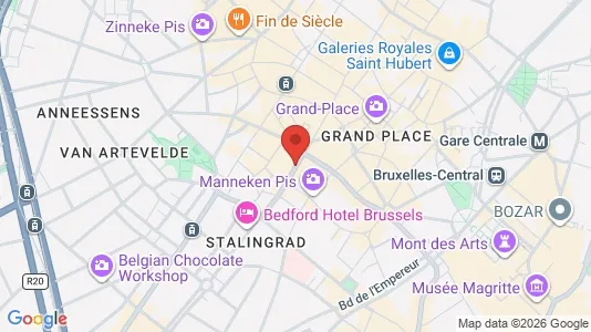 Apartments for rent i Stad Brussel - kort over placeringen