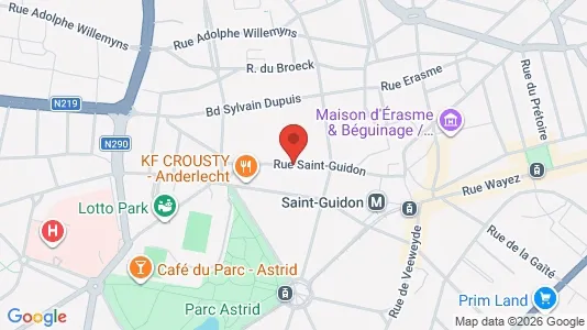 Apartments for rent i Brussels Anderlecht - kort over placeringen