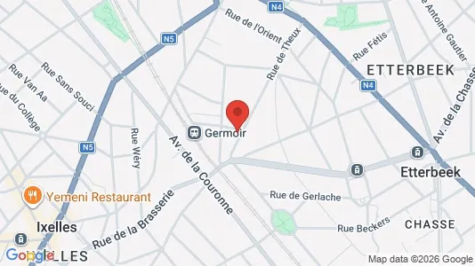 Apartments for rent i Brussels Elsene - kort over placeringen