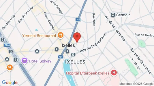 Apartments for rent i Brussels Elsene - kort over placeringen