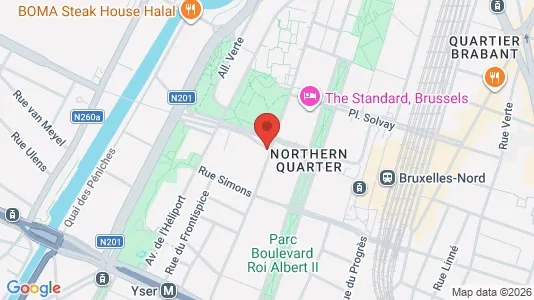 Apartments for rent i Stad Brussel - kort over placeringen