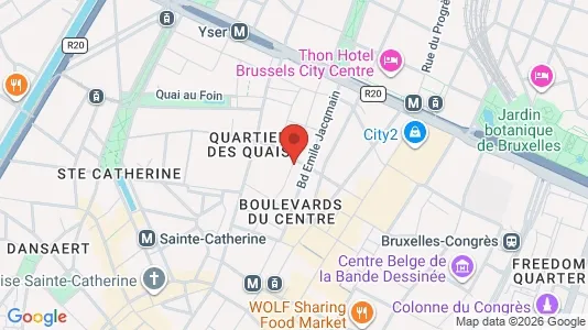 Apartments for rent i Stad Brussel - kort over placeringen