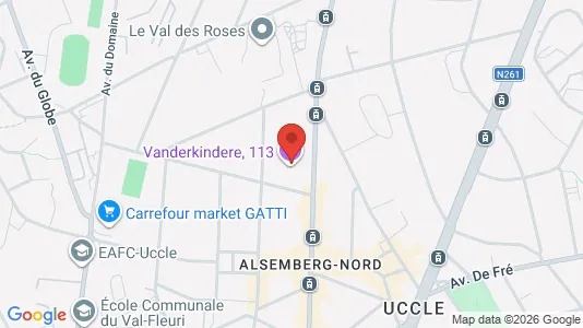 Apartments for rent i Brussels Ukkel - kort over placeringen