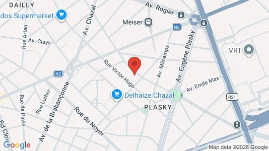 Apartments for rent i Brussels Schaarbeek - kort over placeringen