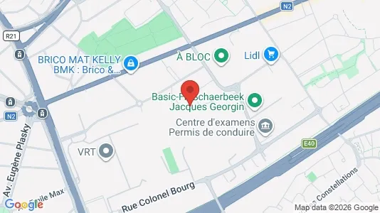 Apartments for rent i Brussels Schaarbeek - kort over placeringen