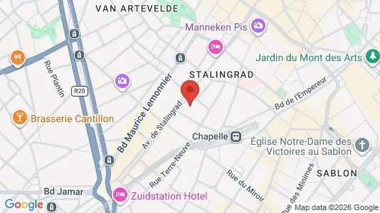Apartments for rent i Stad Brussel - kort over placeringen