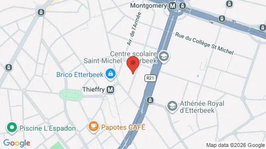 Apartments for rent i Brussels Etterbeek - kort over placeringen