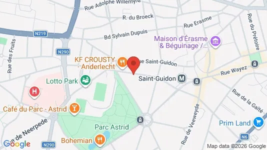 Apartments for rent i Brussels Anderlecht - kort over placeringen
