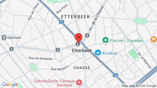 Apartments for rent i Brussels Etterbeek - kort over placeringen
