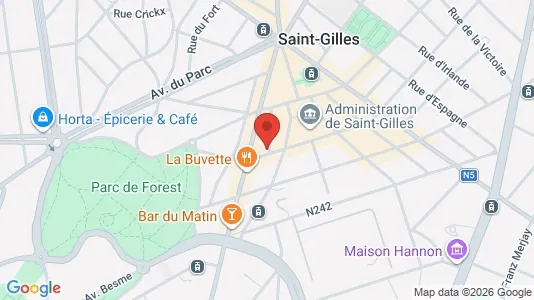 Apartments for rent i Brussels Sint-Gillis - kort over placeringen