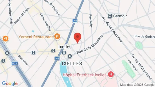 Apartments for rent i Brussels Elsene - kort over placeringen