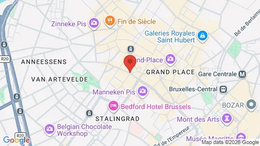 Apartments for rent i Stad Brussel - kort over placeringen