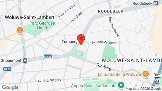 Apartments for rent i Brussels Sint-Lambrechts-Woluwe - kort over placeringen