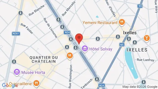 Apartments for rent i Brussels Elsene - kort over placeringen