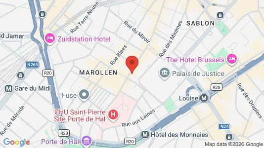 Apartments for rent i Stad Brussel - kort over placeringen