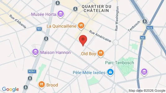Apartments for rent i Brussels Elsene - kort over placeringen