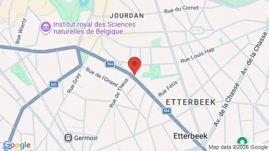 Apartments for rent i Brussels Etterbeek - kort over placeringen