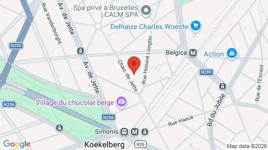 Apartments for rent i Brussels Jette - kort over placeringen