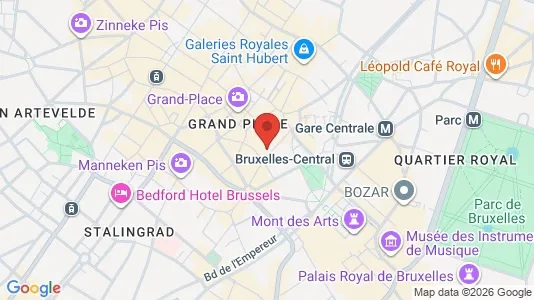 Apartments for rent i Stad Brussel - kort over placeringen
