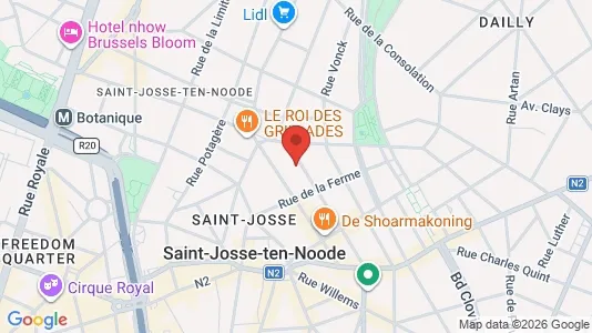 Apartments for rent i Brussels Sint-Joost-ten-Node - kort over placeringen