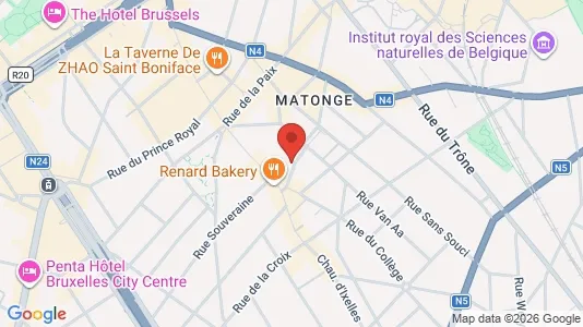 Apartments for rent i Brussels Elsene - kort over placeringen