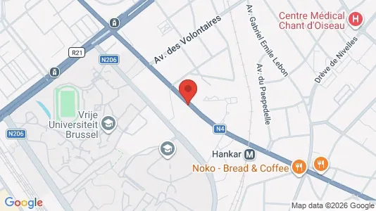 Apartments for rent i Brussels Oudergem - kort over placeringen