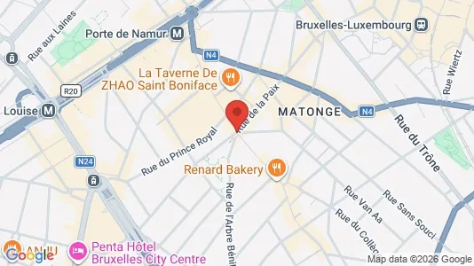 Apartments for rent i Brussels Elsene - kort over placeringen