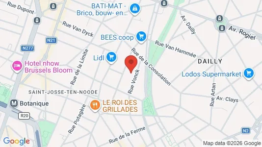 Apartments for rent i Brussels Schaarbeek - kort over placeringen