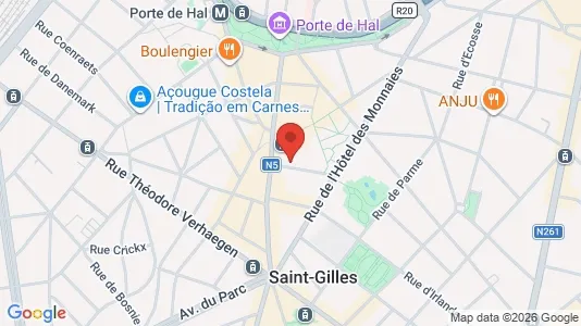 Apartments for rent i Brussels Sint-Gillis - kort over placeringen