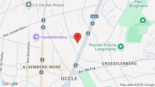 Apartments for rent i Brussels Ukkel - kort over placeringen