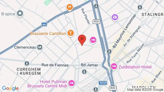 Apartments for rent i Brussels Anderlecht - kort over placeringen