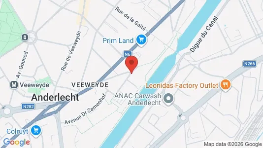 Apartments for rent i Brussels Anderlecht - kort over placeringen