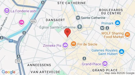 Apartments for rent i Stad Brussel - kort over placeringen