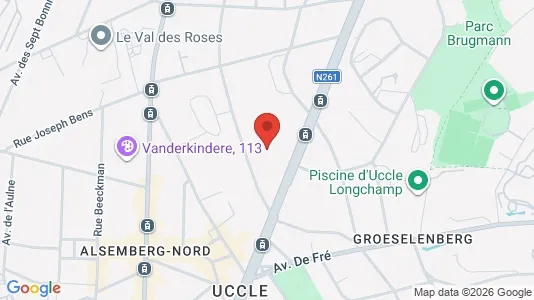 Apartments for rent i Brussels Ukkel - kort over placeringen