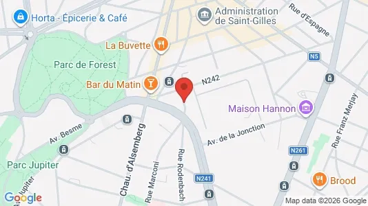 Apartments for rent i Brussels Vorst - kort over placeringen