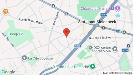 Apartments for rent i Brussels Sint-Jans-Molenbeek - kort over placeringen