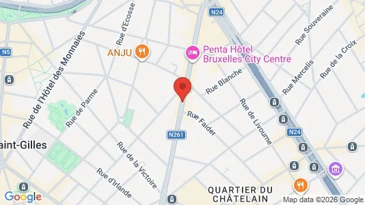 Apartments for rent i Brussels Sint-Gillis - kort over placeringen