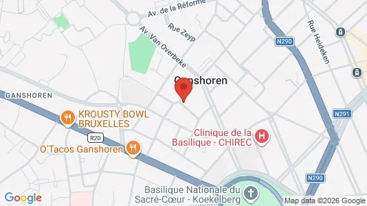 Apartments for rent i Brussels Ganshoren - kort over placeringen