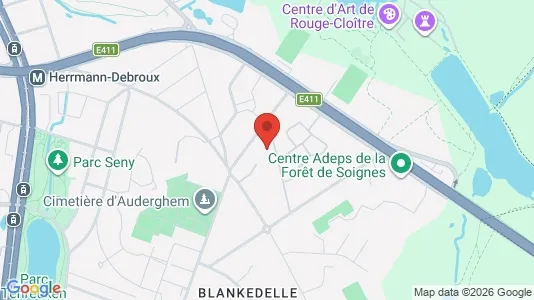 Apartments for rent i Brussels Oudergem - kort over placeringen
