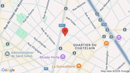 Apartments for rent i Brussels Sint-Gillis - kort over placeringen