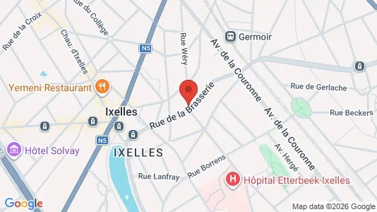 Apartments for rent i Brussels Elsene - kort over placeringen