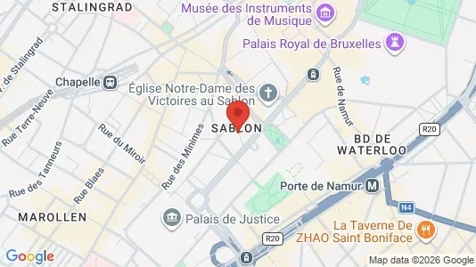 Apartments for rent i Stad Brussel - kort over placeringen