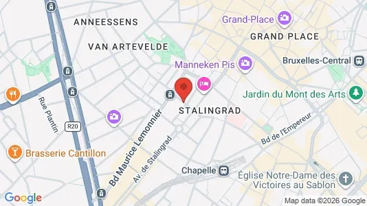 Apartments for rent i Stad Brussel - kort over placeringen