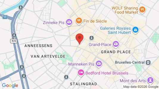 Apartments for rent i Stad Brussel - kort over placeringen