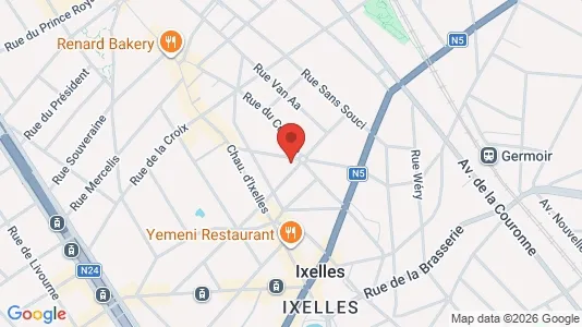 Apartments for rent i Brussels Elsene - kort over placeringen
