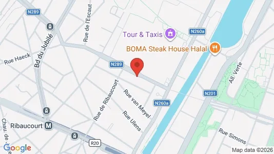 Apartments for rent i Brussels Sint-Jans-Molenbeek - kort over placeringen