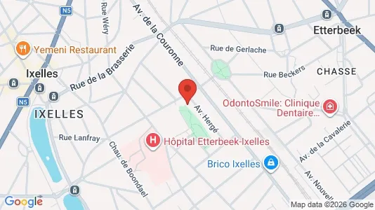 Apartments for rent i Brussels Elsene - kort over placeringen