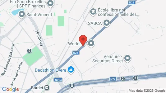 Apartments for rent i Stad Brussel - kort over placeringen
