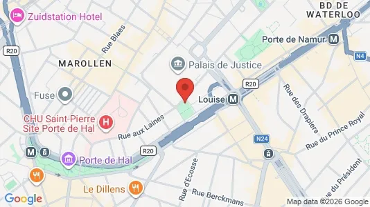 Apartments for rent i Stad Brussel - kort over placeringen