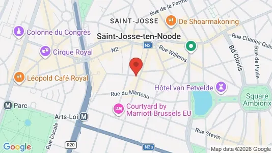 Apartments for rent i Brussels Sint-Joost-ten-Node - kort over placeringen